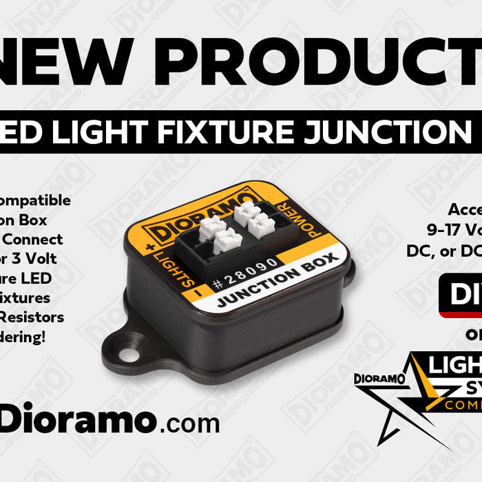 New Product: 3V LED Miniature Light Fixture Junction Box