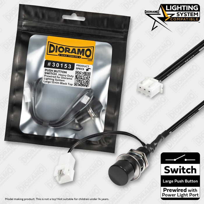 Switch ON-OFF HD Push Button with Light Port Lighting System Prewired