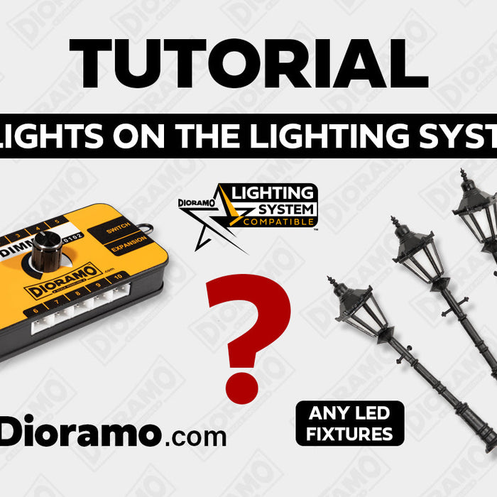 Will my LED Light Fixtures work with the Dioramo Lighting System?