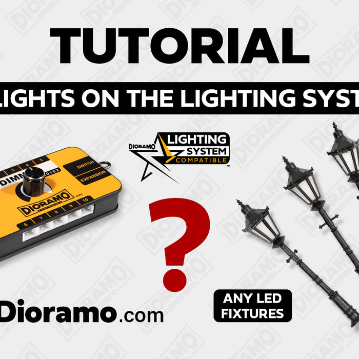 Will my LED Light Fixtures work with the Dioramo Lighting System?