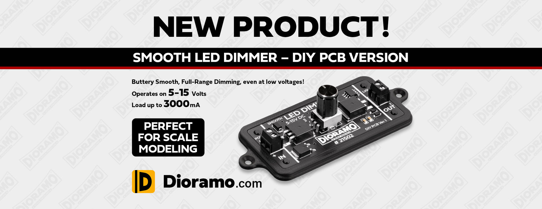 New Product: Smooth LED Dimmer for Scale Modeling – DIY PCB Version