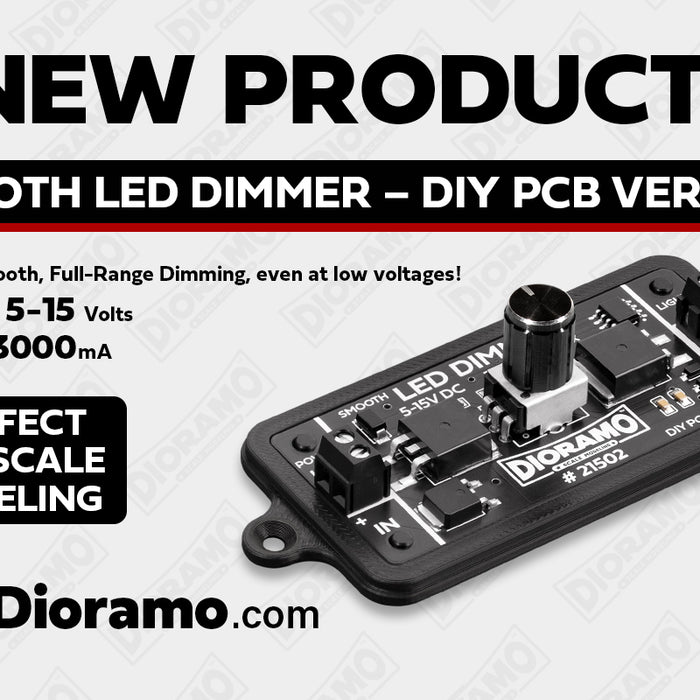 New Product: Smooth LED Dimmer for Scale Modeling – DIY PCB Version