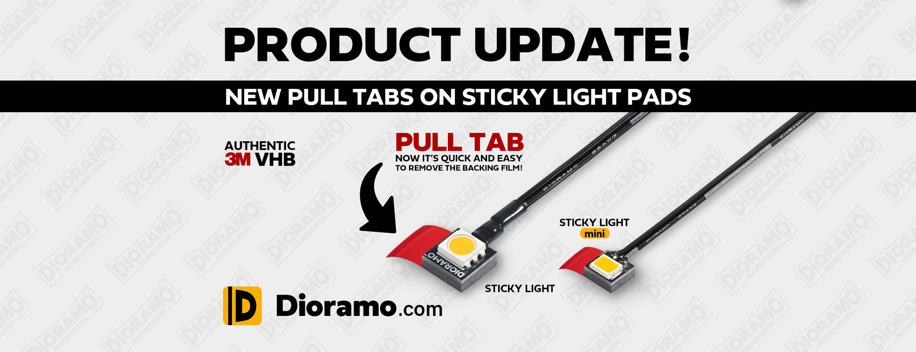 Product Update: New Pull Tabs on Sticky Light Pads! — Dioramo Scale ...