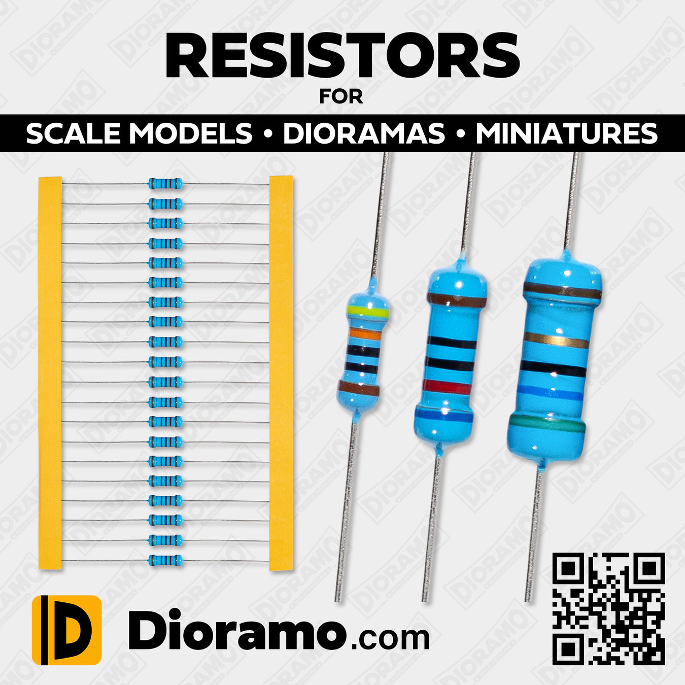 Dioramo Scale Modeling Resistors Models Diorama Miniatures Electronic Components DIY Projects Wiring LED LEDs Wire Soldering Powering Lights Electrical Light Hobby