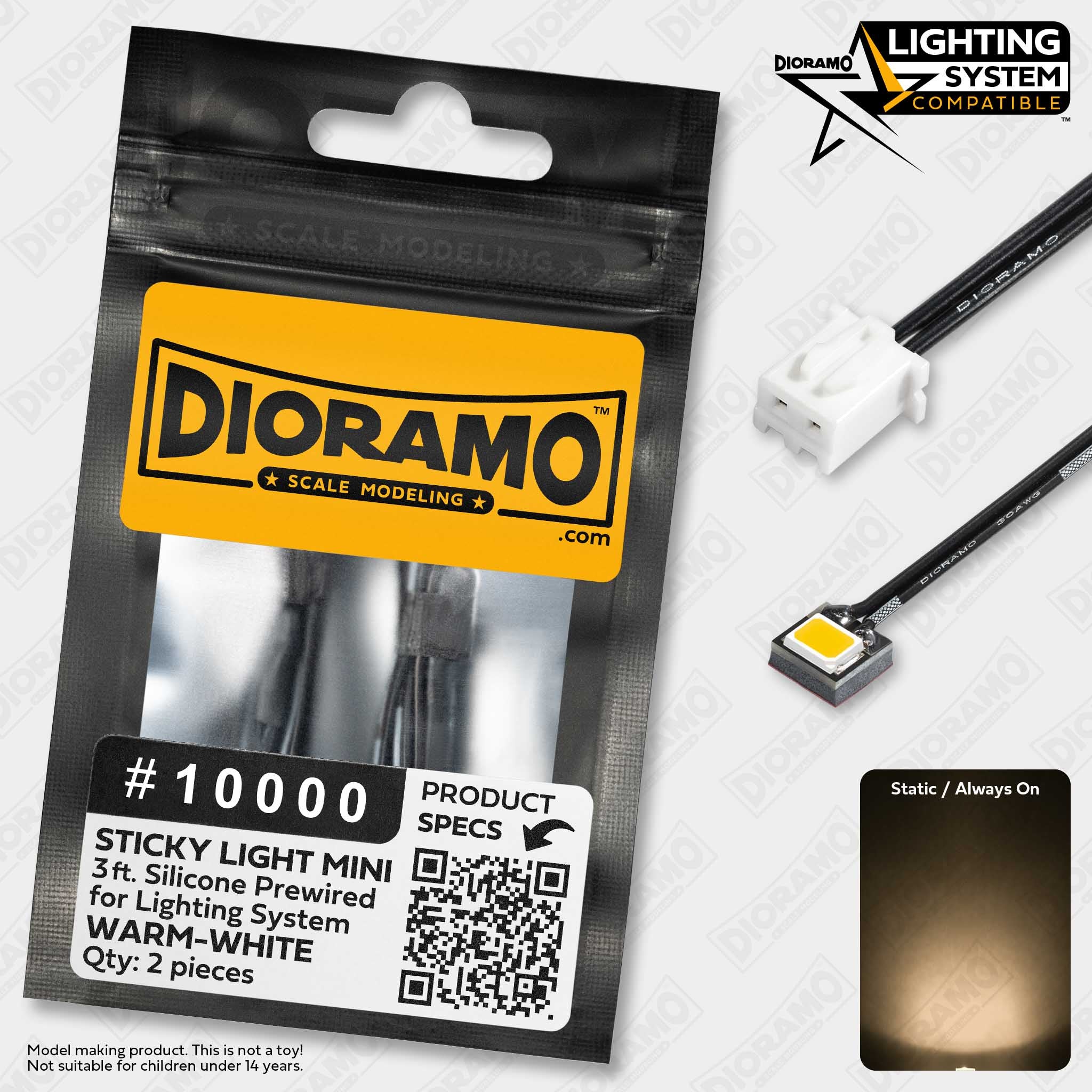 Prewired LED Lights for Scale Models, Dioramas, Miniatures, Hobbies ...