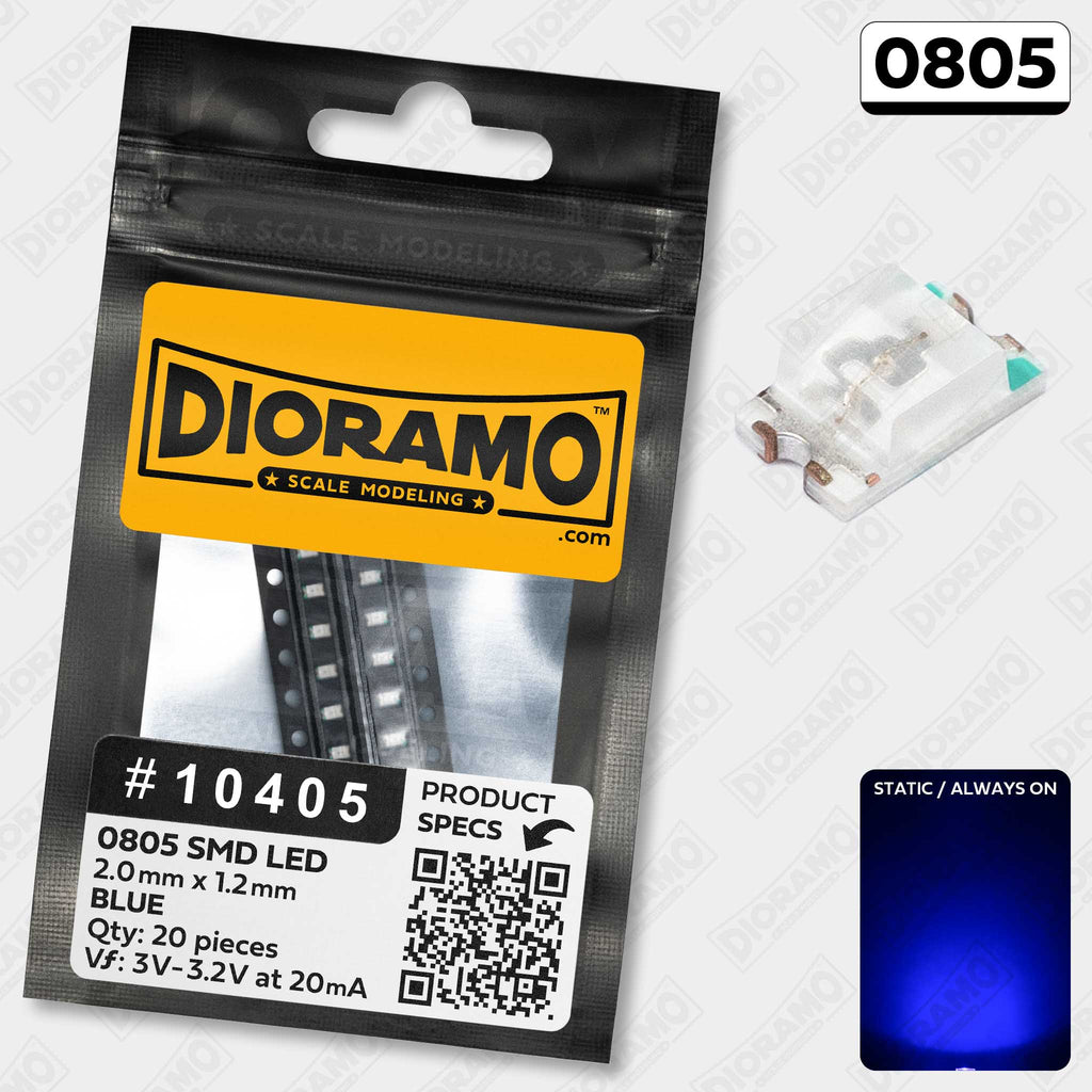 0805 SMD LED Components for Scale Models, Dioramas, Miniatures, DIY ...