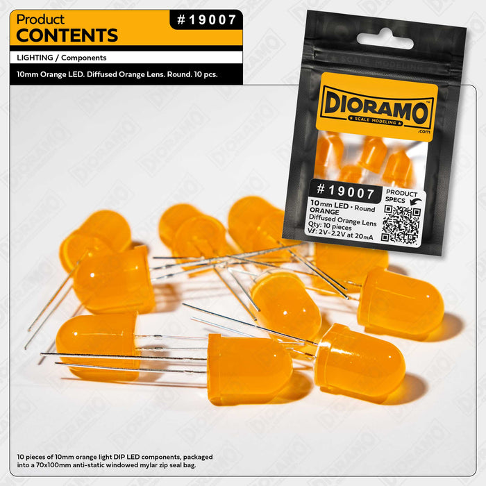 Self Flashing 3mm LED Orange - 5 Pieces • Electronics Self Flashing 3mm LED Orange - 5 Pieces • Electronics