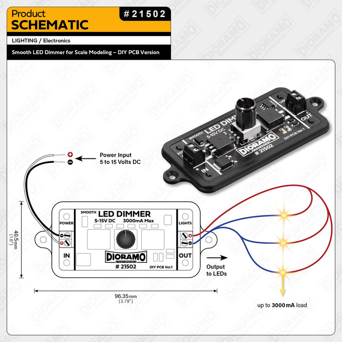 Smooth LED Dimmer for Scale Modeling – DIY PCB Version