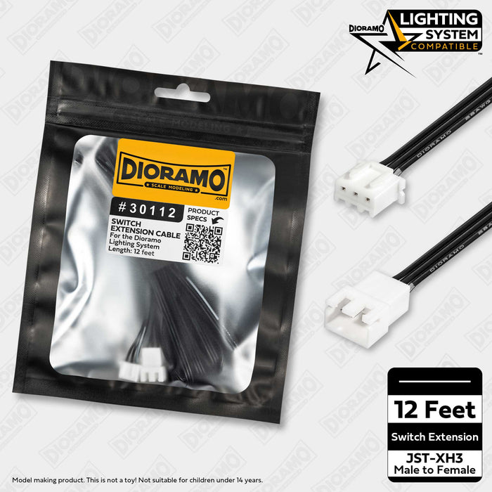 12ft Switch Extension Cable for Dioramo Lighting System