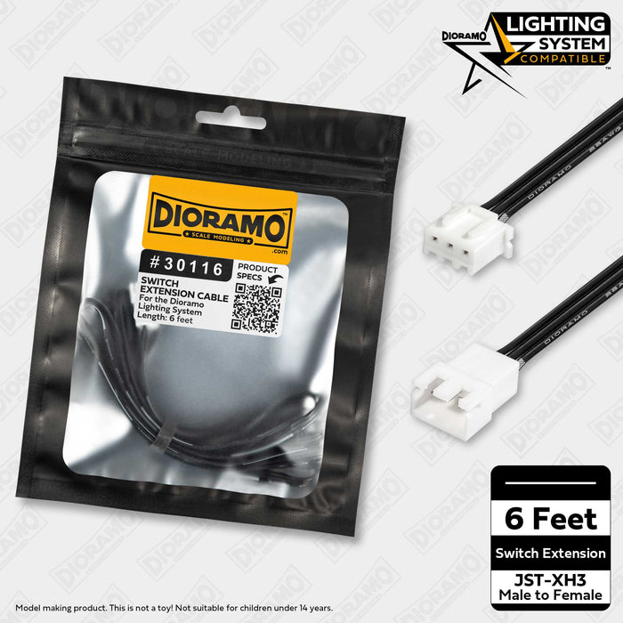 6ft Switch Extension Cable for Dioramo Lighting System