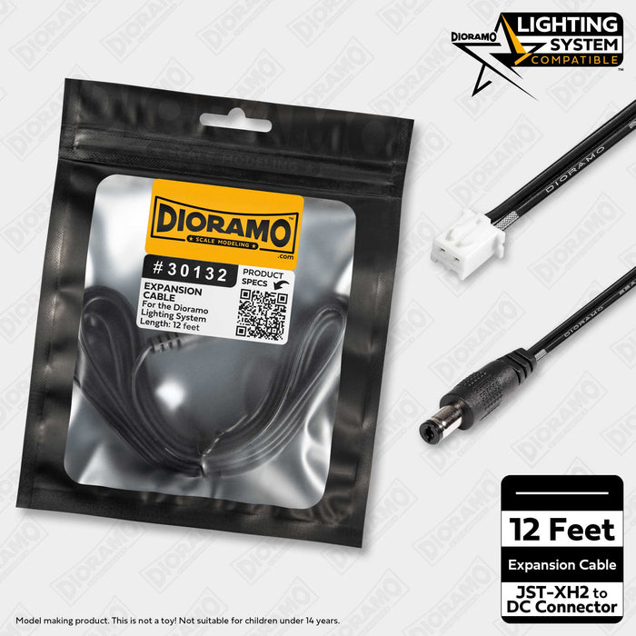 12ft Expansion Cable for Dioramo Lighting System