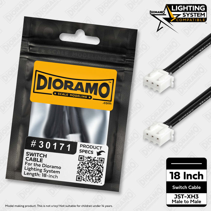 18-inch Switch Cable for Dioramo Lighting System