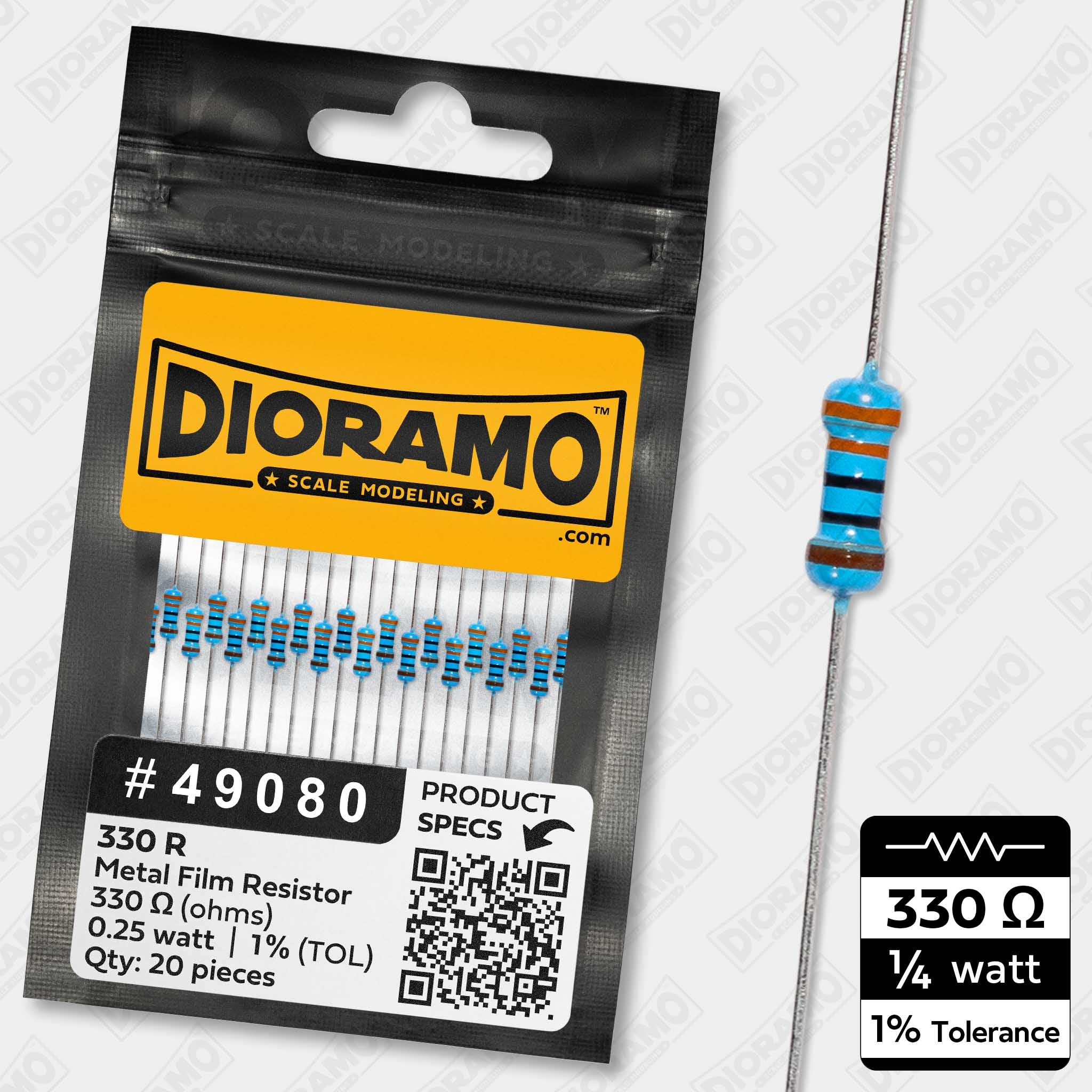 Resistors for LED Lights in Scale Models, Dioramas, Miniatures, DIY ...