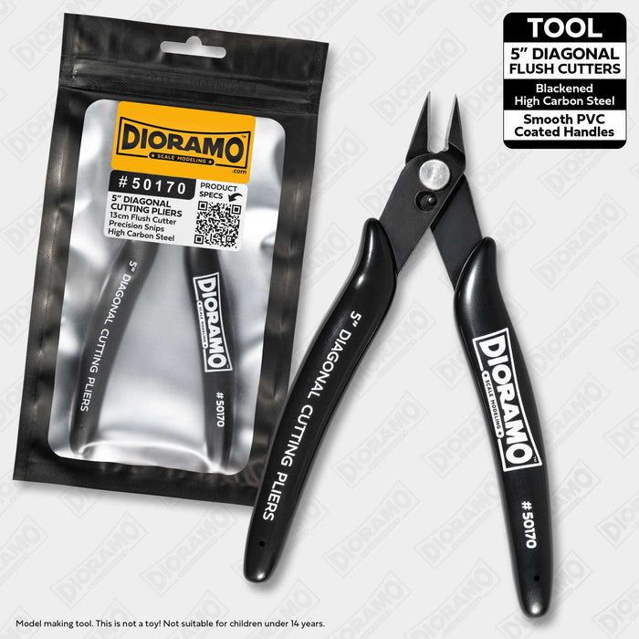 5" Diagonal Cutting Pliers. Sharp Mini Flush Cutter Precision Snips.