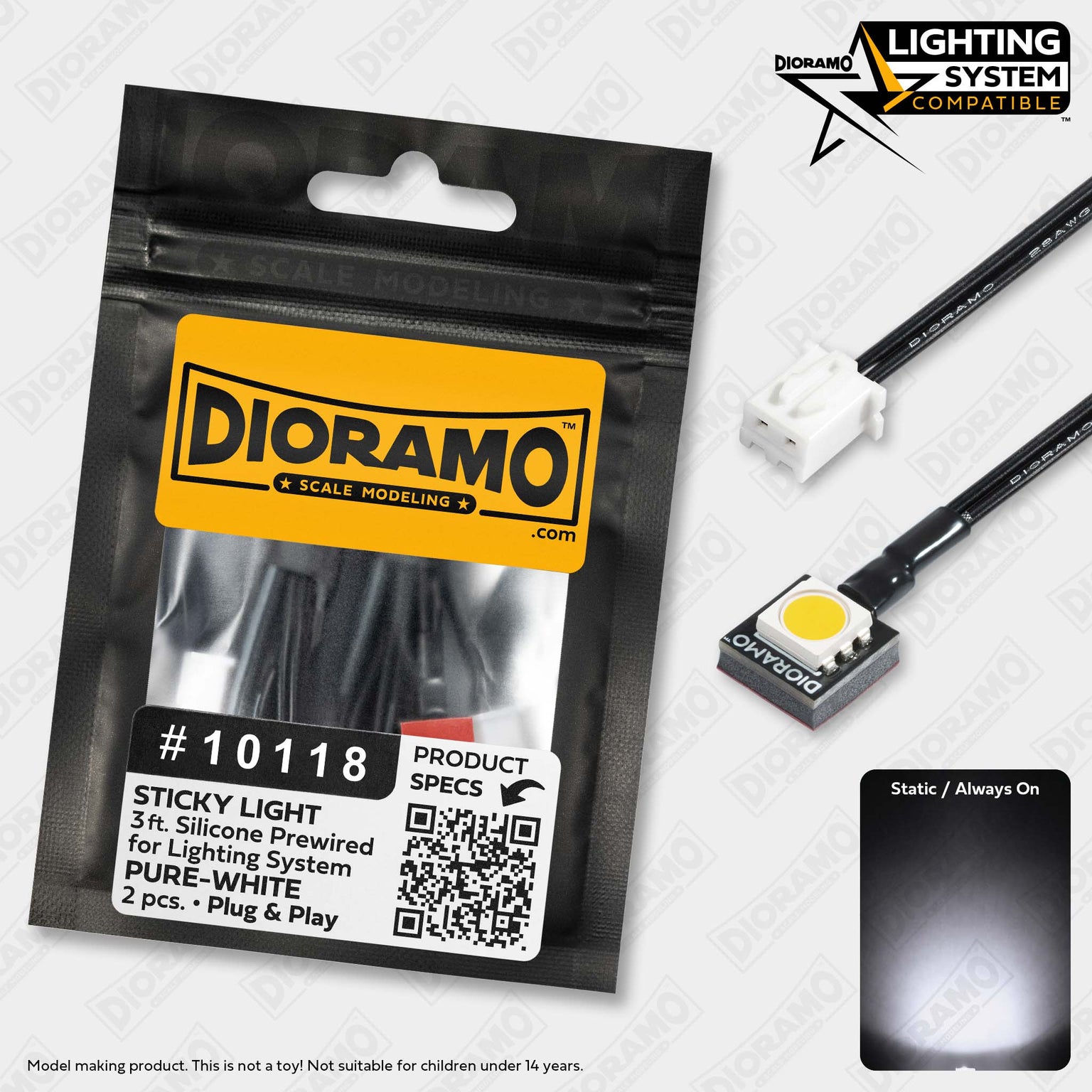 Prewired LED Lights for Scale Models, Dioramas, Miniatures, Hobbies ...